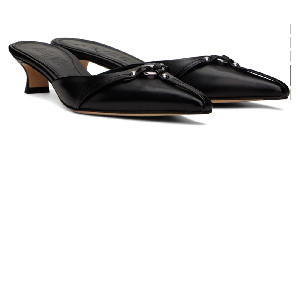 Aeyde Black Leather Mules